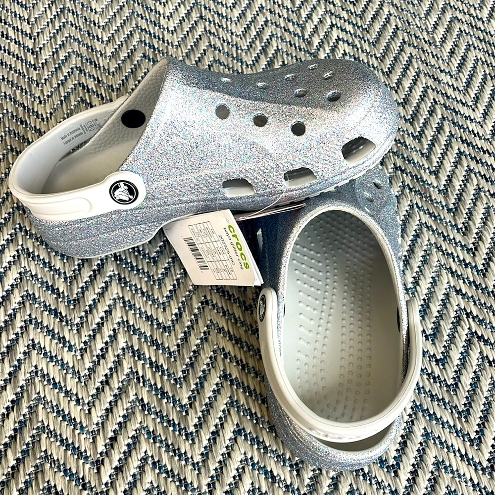 NWT! Girls Baya Glitter Clogs - 6
